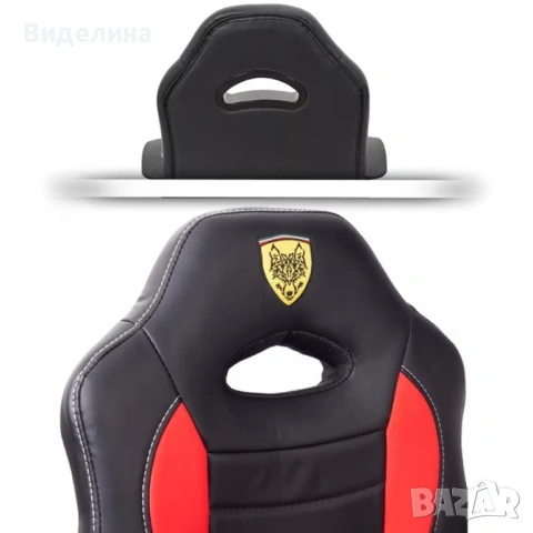 Детски геймърски офис стол – Спортен дизайн, ергономичен и регулируем, снимка 6 - Столове - 53367814