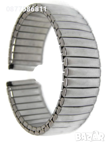 ЛАСТИЧНА ВЕРИЖКА ЗА ЧАСОВНИК ИЗВИТИ НАКРАЙНИЦИ.ЛАСТИЧНИ ВЕРИЖКИ ЗА ЧАСОВНИЦИ С ИЗВИТИ ПЛАСТИНИ., снимка 5 - Каишки за часовници - 51614572