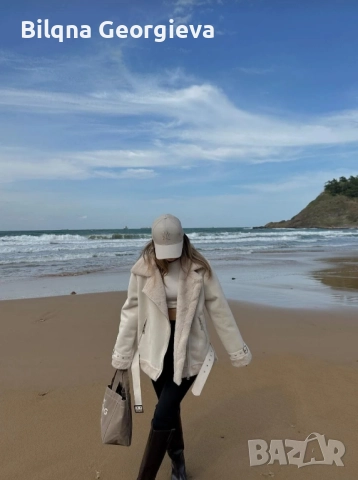 Дамско мекичко палто, снимка 3 - Якета - 52975303