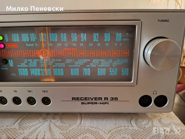 GRUNDIG  R-35 HIFI VINTAGE STEREO RECEIVER , снимка 4 - Ресийвъри, усилватели, смесителни пултове - 48133485