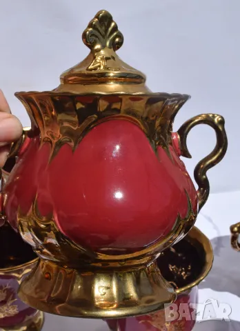 Позлатен сервиз за чай и кафе, снимка 9 - Сервизи - 50149478