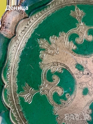 Италиански поднос Флорентински красавец с доказан произход и две маркировки , снимка 5 - Други - 51412104