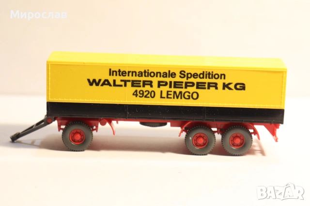 WIKING H0 1/87 РЕМАРКЕ КАМИОН МОДЕЛ ТИР