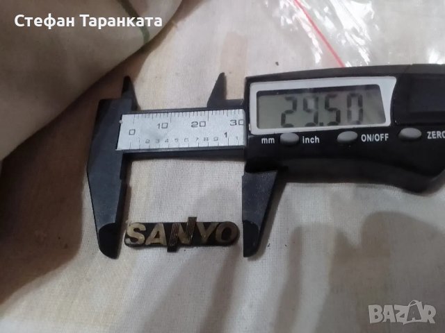 табелка от тонколона SANIO, снимка 1 - Тонколони - 47637834