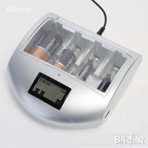 Универсално зарядно устройство за батерии с LCD дисплей и USB порт CHARGE KING, снимка 4 - Други стоки за дома - 52688941