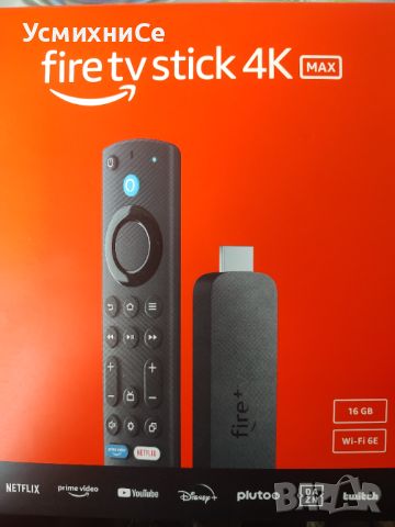 Перфектен Amazon Fire TV Stick 4K MAX (2023) + БЕЗПЛАТНА ДОСТАВКА, снимка 2 - Плейъри, домашно кино, прожектори - 46435318