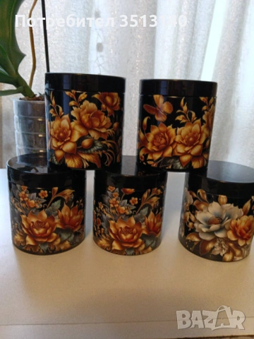 Комплект буркани за подправки 500 мл ръчно украсени, снимка 3 - Аксесоари за кухня - 53949075