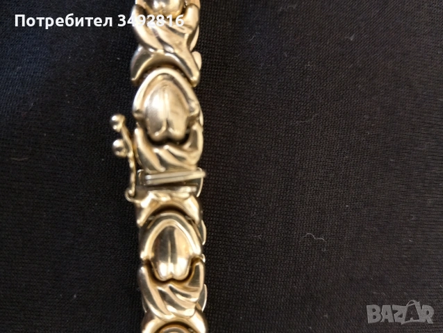 Красива златна гривна, снимка 2 - Гривни - 53537507