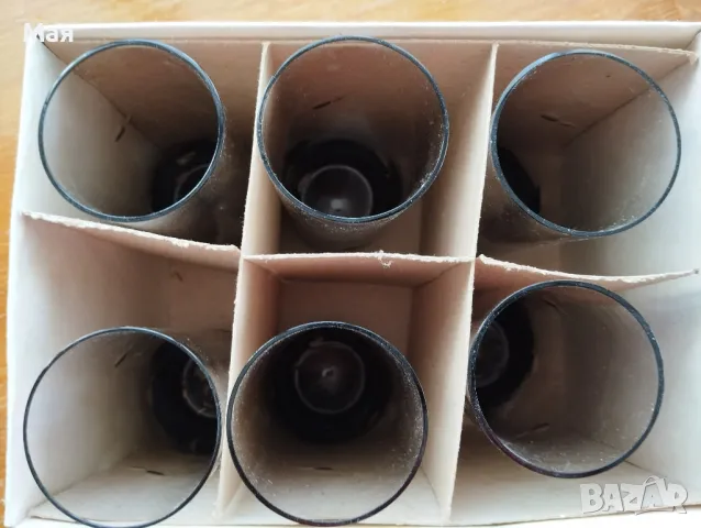 Винтидж чаши 6 бр. модел Даря Завод Кварц 1972 г., снимка 7 - Чаши - 50280075