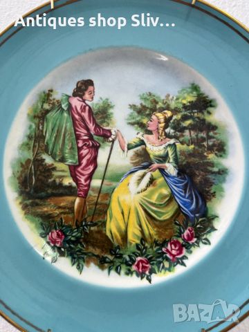 Порцеланова ренесансова чиния. №5467, снимка 2 - Антикварни и старинни предмети - 46081522