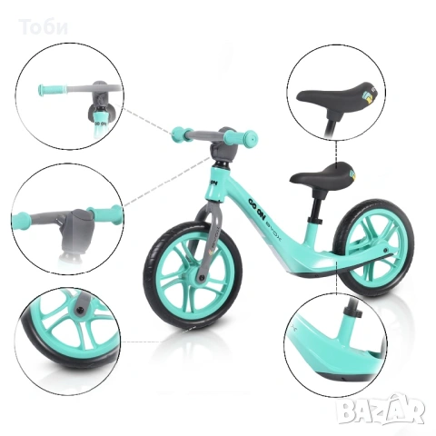 Балансиращо колело Go On, снимка 2 - Детски велосипеди, триколки и коли - 53959827