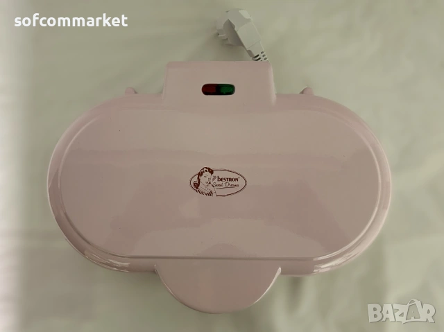 Гофретник Bestron за класически гофрети във формата на сърце, снимка 3 - Гофретници - 53903526