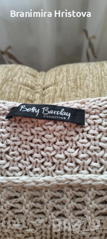 Комплект 5 плетива (пуловери/жилетки) в сиво-бежови тонове – Topshop, Betty Barclay (S/M, EUR 36–38), снимка 9 - Блузи с дълъг ръкав и пуловери - 53140963