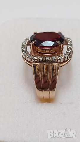 Златен руски пръстен, снимка 2 - Пръстени - 45219903