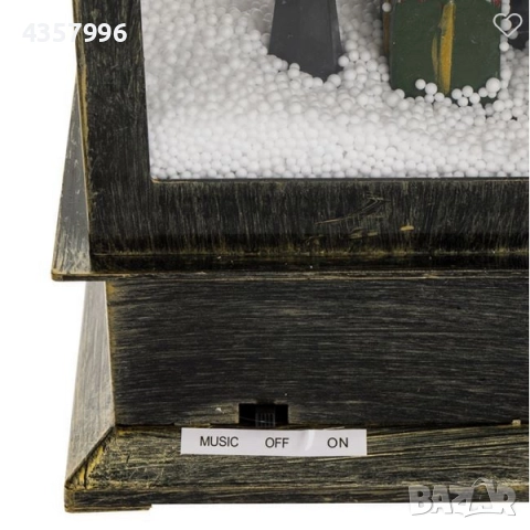 Коледен фенер, Дядо Коледа с лампа, Бронз, снимка 3 - Декорация за дома - 52490499