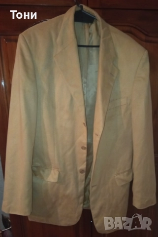 DOWNTOWN VISION Ново Мъжко Сако от Чист Натурален Кашмир L 