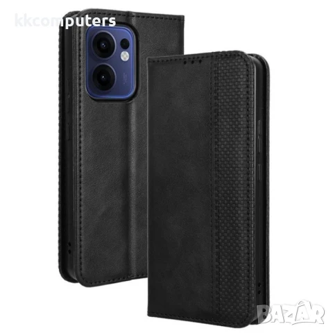 Oppo Reno13 5G Retro Texture Wallet Калъф и Протектор, снимка 2 - Калъфи, кейсове - 51349386