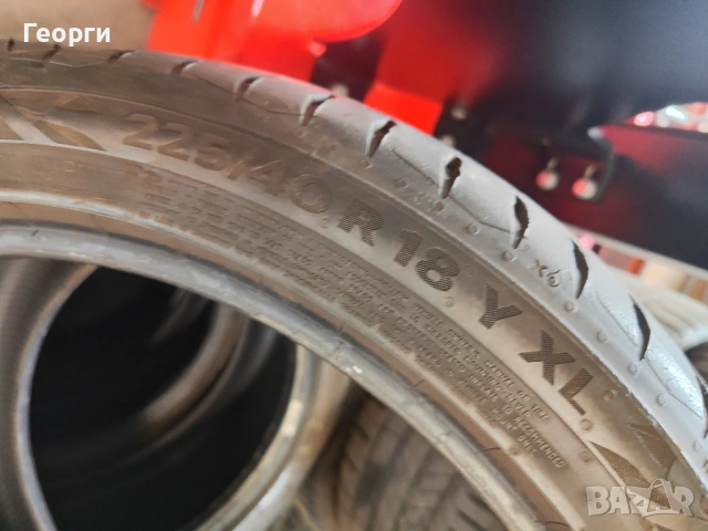 2бр. летни гуми 225/40/18 Continental, снимка 5 - Гуми и джанти - 53924993