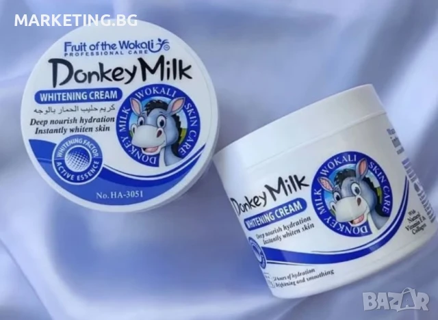 крем лицеИзбелващ и хидратиращ крем за лице с магарешко мляко Fruit of the Wokali ORIGINAL!, снимка 7 - Козметика за лице - 50580092