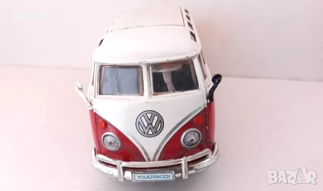 Maisto - Volkswagen Van Samba, Мащаб 1:25 , снимка 7 - Колекции - 49166097