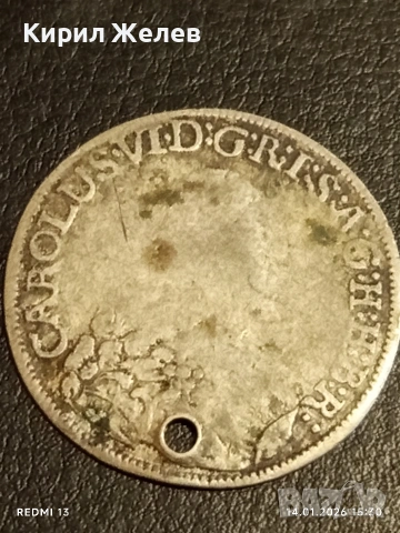 Сребърна монета 6 кройцера Карл шести Австрия за КОЛЕКЦИЯ 52565, снимка 3 - Нумизматика и бонистика - 53097429