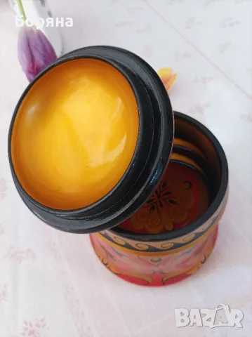 Красив голям буркан с шест купички руска хохлома, снимка 5 - Антикварни и старинни предмети - 49670274