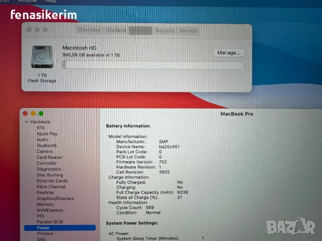 15.4' Core i7 Apple MacBook Pro Mid 2017 TouchBar 16GB RAM/1000GB SSD/Radeon Pro 560 4GB/Бат 6ч, снимка 7 - Лаптопи за работа - 48251018