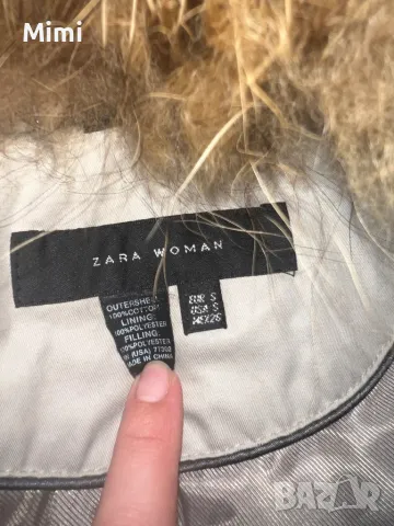 Zara Палто/Шлифер/Тренчкот с богата яка XS/S, снимка 4 - Якета - 49548304