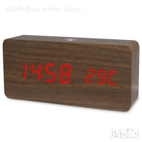 Модерен часовник с ЛЕД дисплей, календар, аларма, температура - TV932, снимка 1 - Други стоки за дома - 45924725