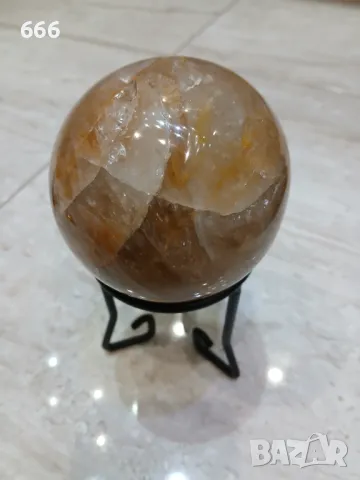 Сфера Хематоиден Кварц.., снимка 3 - Колиета, медальони, синджири - 49754917