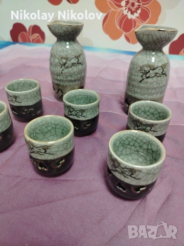 К-за саке Somayaki soma GOLD HORSE HEART, снимка 10 - Сервизи - 53479842