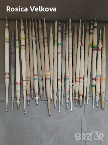 Старо ретро дървено вретено 