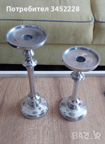 свещници за ценители два броя височина 26см и 21см , снимка 4 - Декорация за дома - 51472381