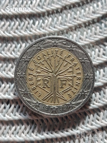 2 евро Франция 1999 г.