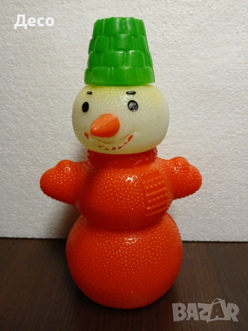 Стара руска пластмасова играчка снежен човек, снимка 5 - Колекции - 54090173