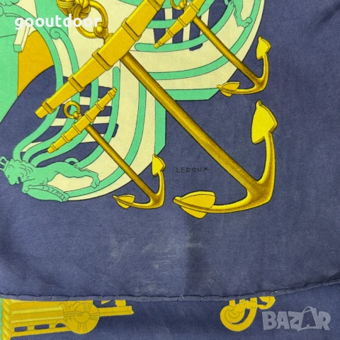 Vintage Hermès Proues Silk Scarf 87x87, снимка 6 - Шалове - 51171551