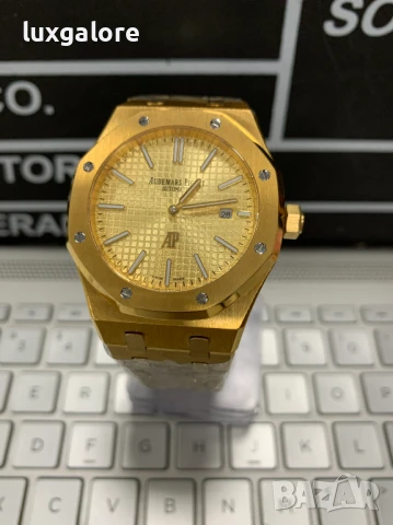 Мъжки часовник Audemars Piguet Royal Oak Gold с автоматичен механизъм, снимка 2 - Мъжки - 51138774