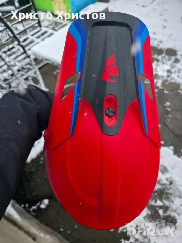 Мотокрос каска Thor Sector Runner Red/Blue Mips, снимка 2 - Аксесоари и консумативи - 53436670