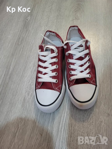 кецове Converse тъмно червено 38 номер, снимка 3 - Кецове - 45026030