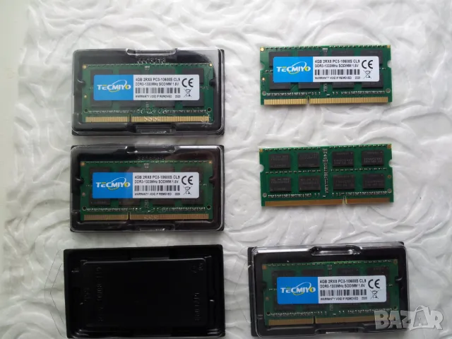 НОВИ!4GB DDR3 PC3 10600s/1333MHz 2RX8 Ram за стари лаптопи SODIMM 1г.гаранция, снимка 3 - RAM памет - 49794156