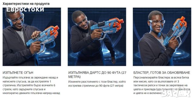 Hasbro Бластер NERF ELITE 2.0 COMMANDER RD-6 с 12 стрели, снимка 5 - Играчки за стая - 45912981