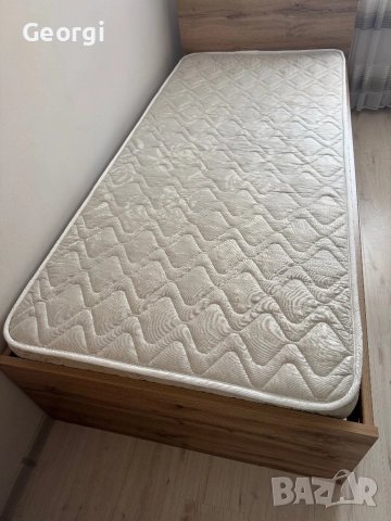 Еденично легло с подматрачна рамка с матрак с размер 90x200, снимка 5 - Спални и легла - 52974619