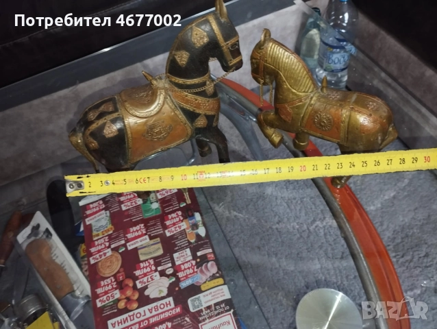 Кончета от дърво мед и бронз, снимка 8 - Антикварни и старинни предмети - 52918729