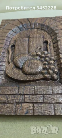 дърворезба масив за ценители 44см 30см , снимка 4 - Декорация за дома - 50368777