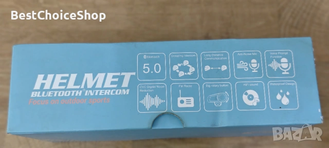 FODSPORTS FX6 Bluetooth интерком за мото каска, снимка 5 - Bluetooth слушалки - 53376039