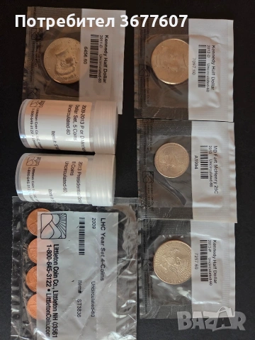 Лот "US presidents dollar coin" нециркулирани, снимка 3 - Нумизматика и бонистика - 53675724