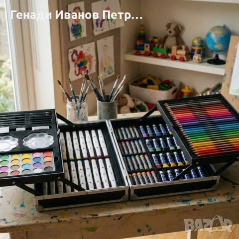 Арт куфар за деца, снимка 4 - Рисуване и оцветяване - 53900314