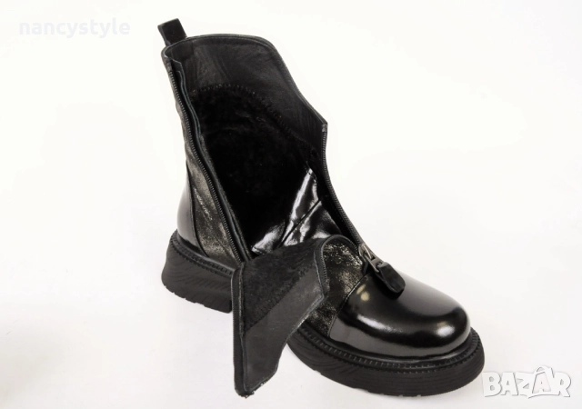 ЗИМА '25'26! Дамски боти от естествена кожа и лак, снимка 5 - Дамски боти - 52289760