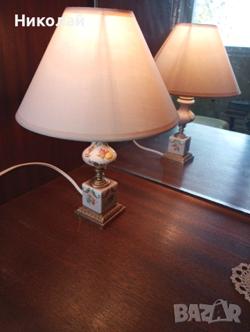 Красива Италианска нощна лампа, снимка 12 - Антикварни и старинни предмети - 52211071