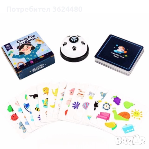 Настолна Игра Crazy Flip за Цялото Семейство Бърза Реакция 4698, снимка 10 - Образователни игри - 52632480